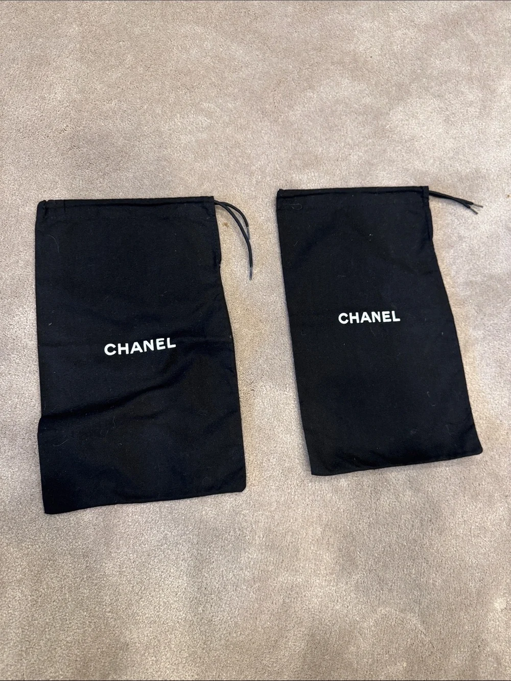 CHANEL Black dustbags
